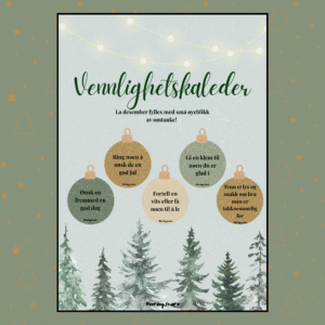 Vennlighetskalender (gratis, digitalt)