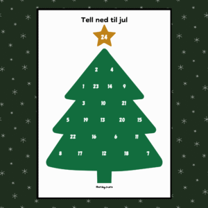 Tell ned til jul - juletre (digitalt)