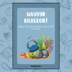 Havdyr bildekort (digitalt)