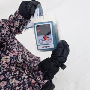 Vinterdyr og fotspor bildekort (digitalt)