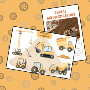Sanseplakat – Anleggsmaskiner (digitalt)
