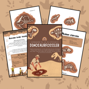 Dinosaurfossiler - sanseark (digitalt)