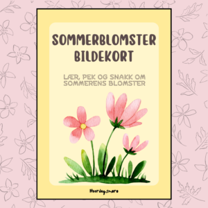 Sommerblomster bildekort (digitalt)