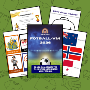 Gratis aktivitetshefte Fotball-VM 2026 (digitalt)